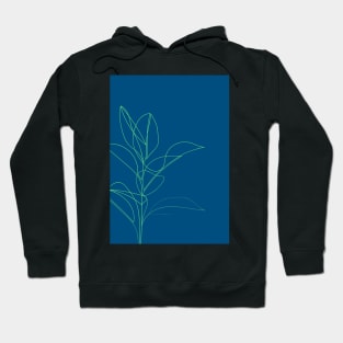 Rubber Plant ( blue ) Hoodie